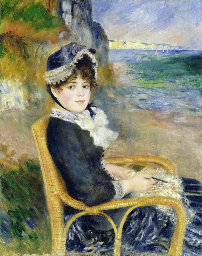 By the Seashore. #3 Painting by Auguste Renoir