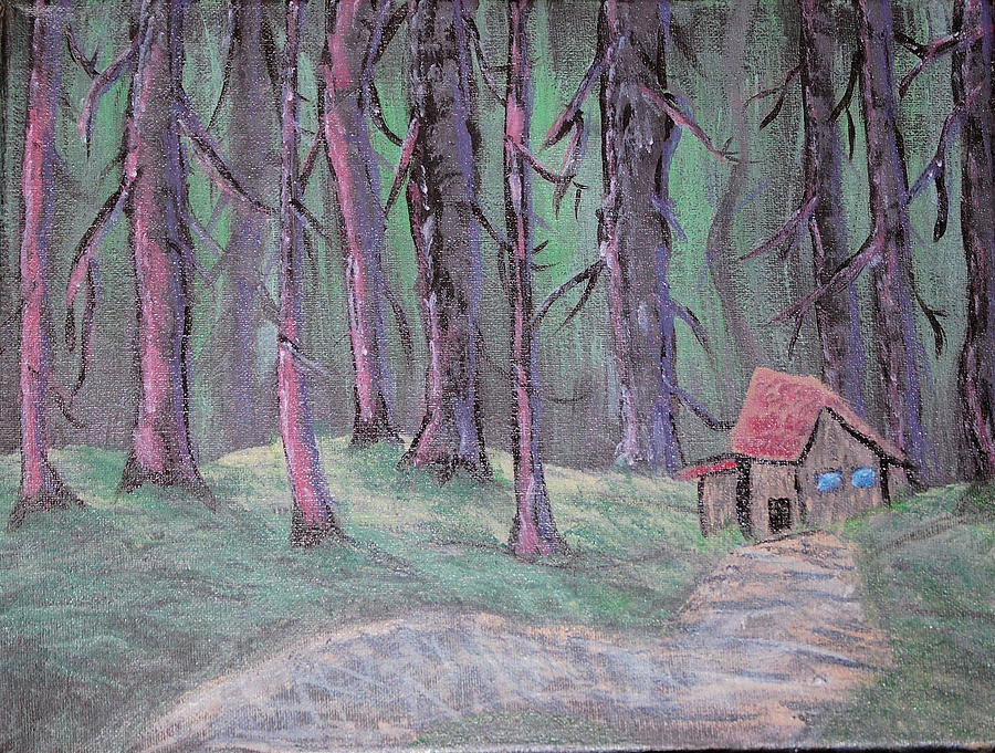 #3 Cabin In The Woods #3 Painting by Stephanie Turiano - Pixels