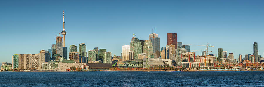 Fall Photograph - Canada, Ontario, Toronto, Skyline #3 by Walter Bibikow