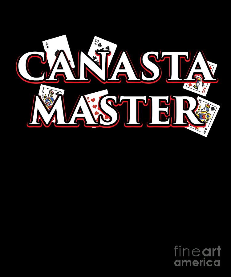 Canasta design Gift for Card Game Players and Teams for competitions and tournaments #4 Digital Art by Martin Hicks