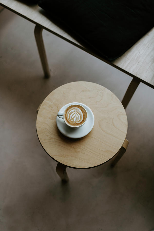 Cappuccino With A Milk Foam Pattern #3 Photograph by Sophia Schillik