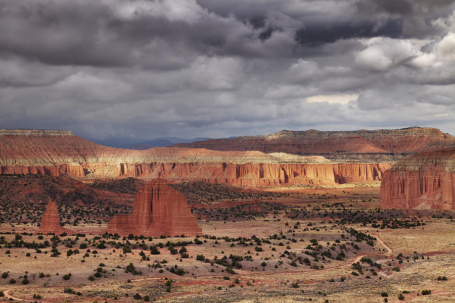 Landscape Photograph - Cathedral Valley, Capitol Reef National #3 by DPK-Photo