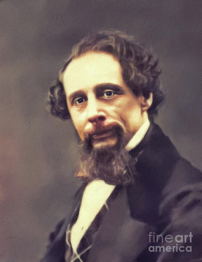 Charles Painting - Charles Dickens, Literary Legend by John Springfield Charles Painting - Charles Dickens, Literary Legend by John Springfield