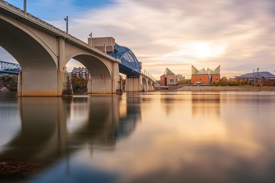 Architecture Photograph - Chattanooga, Tennessee, Usa Downtown #3 by Sean Pavone