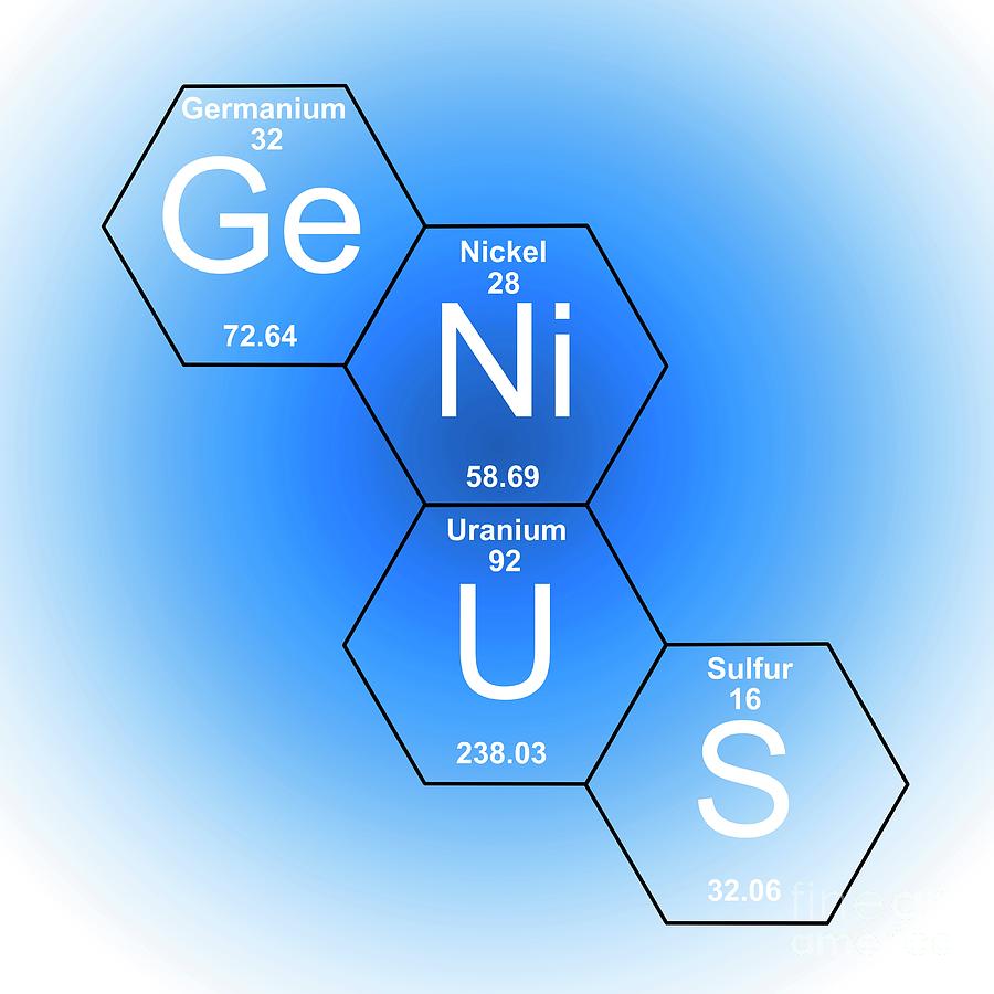 Chemical Elements Genius #3 Photograph by Mehau Kulyk/science Photo Library