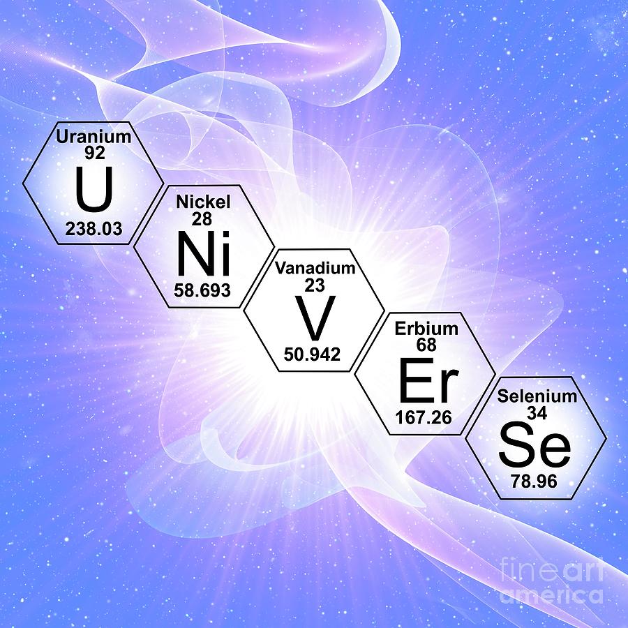 Chemical Elements Universe #3 Photograph by Mehau Kulyk/science Photo Library