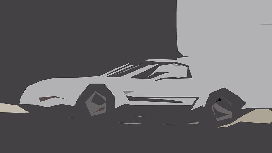 Chevrolet Corvette Z06 Abstract Design #3 Digital Art by CarsToon Concept