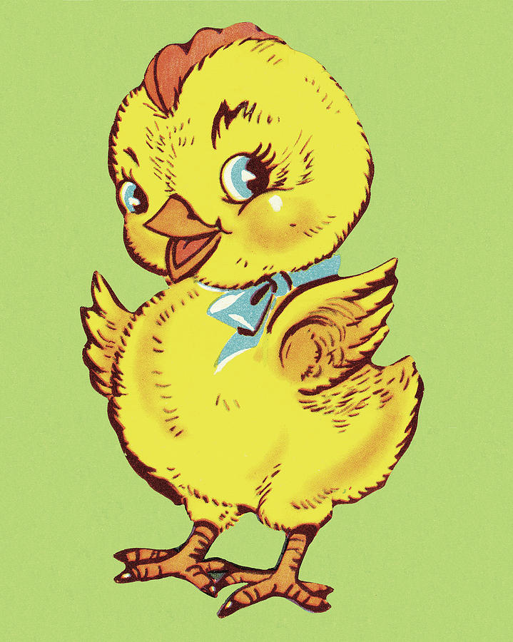 Duck Drawing - Chick #3 by CSA Images