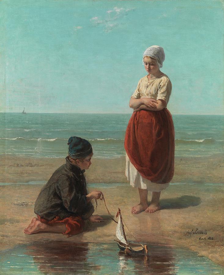 Beach Painting - Children Of The Sea by Jozef Israels