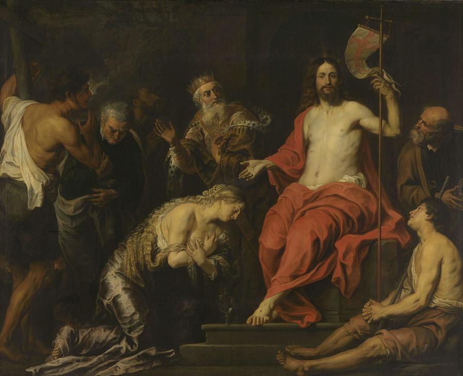 Christ and the Penitent Sinners. #3 Painting by Gerard Seghers