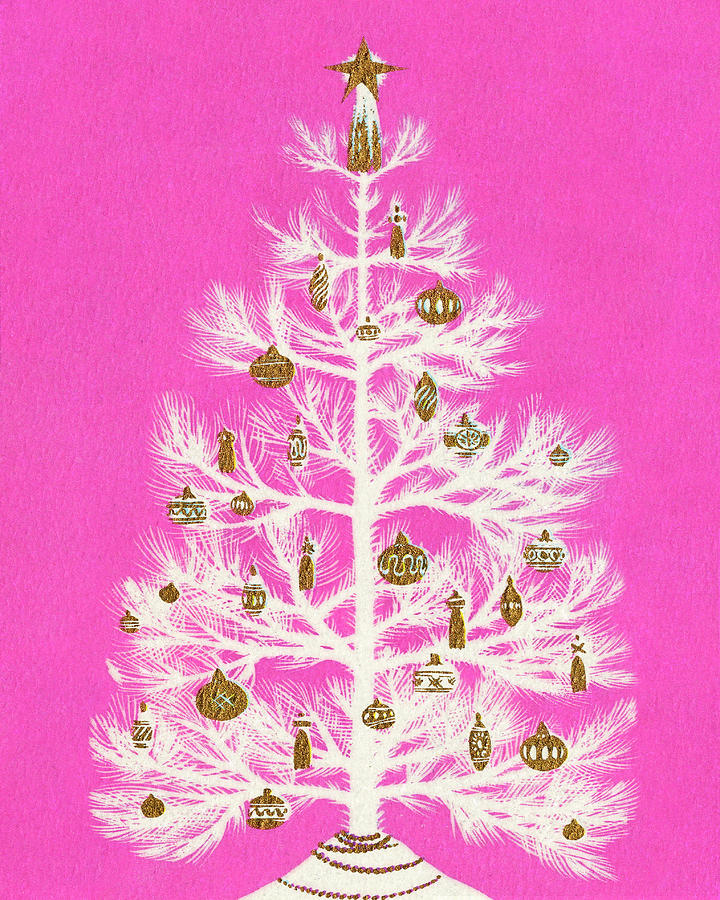 Christmas Drawing - Christmas Tree #3 by CSA Images