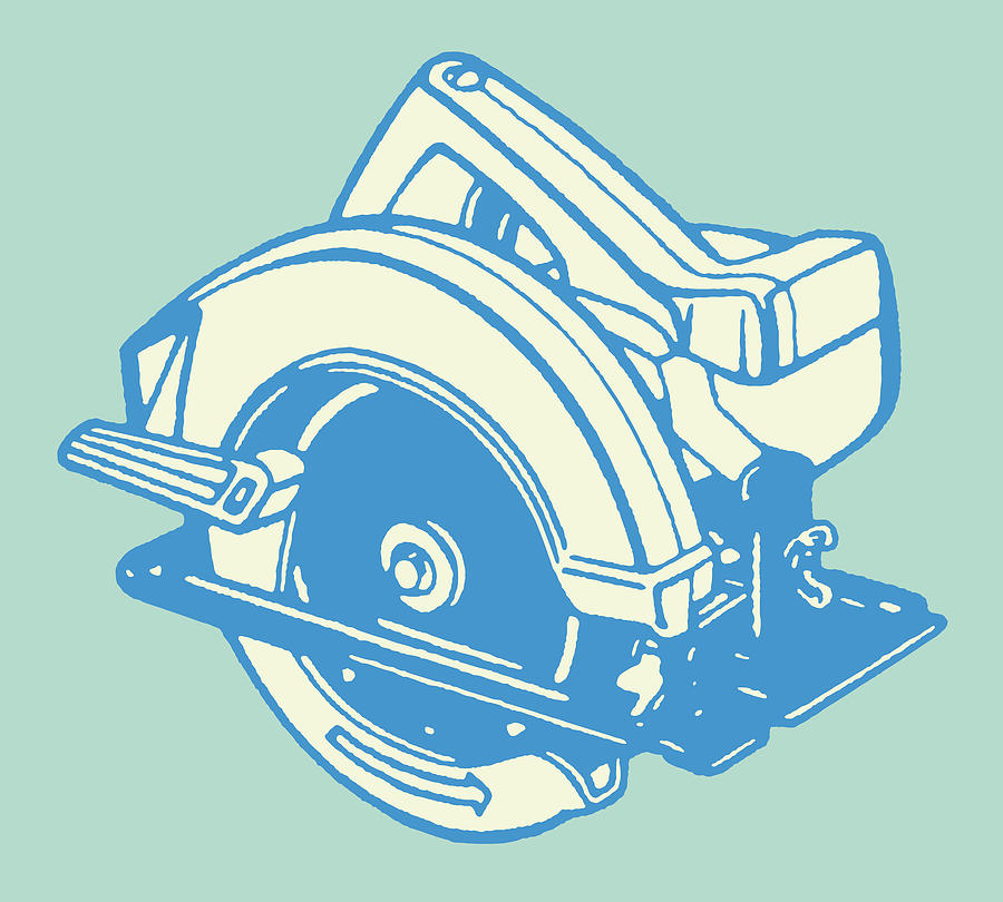 Circular Saw Drawing by CSA Images - Fine Art America