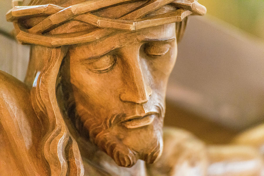 closeup of Jesus Christ #3 Photograph by Vivida Photo PC
