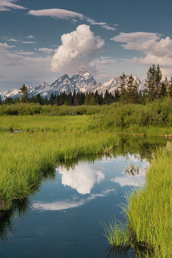 Clouds Over The Tetons #3 Photograph by Jeff Foott