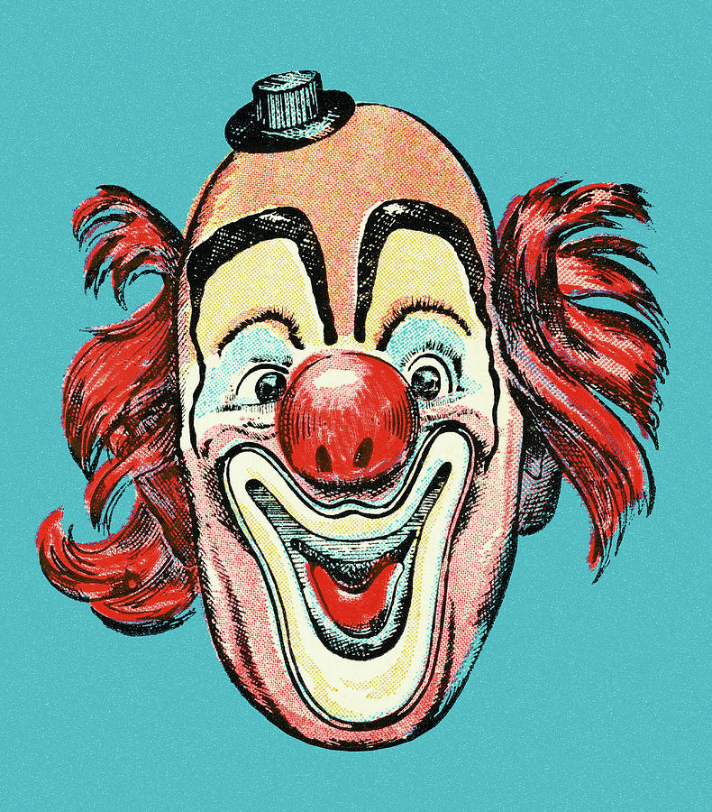 Clown Face Drawing by CSA Images | Fine Art America