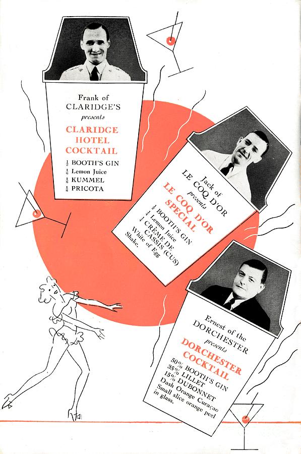 Cocktail Recipes, C1935 1935 #3 Drawing by Print Collector