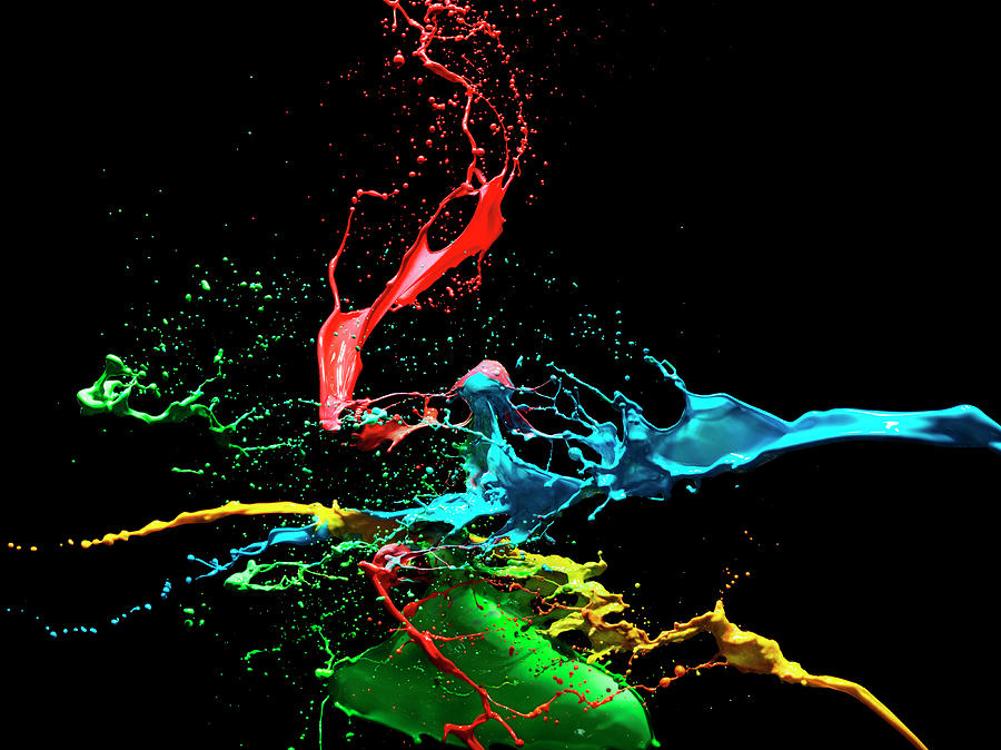 Coloured Liquid Splash Photograph by Henrik Sorensen