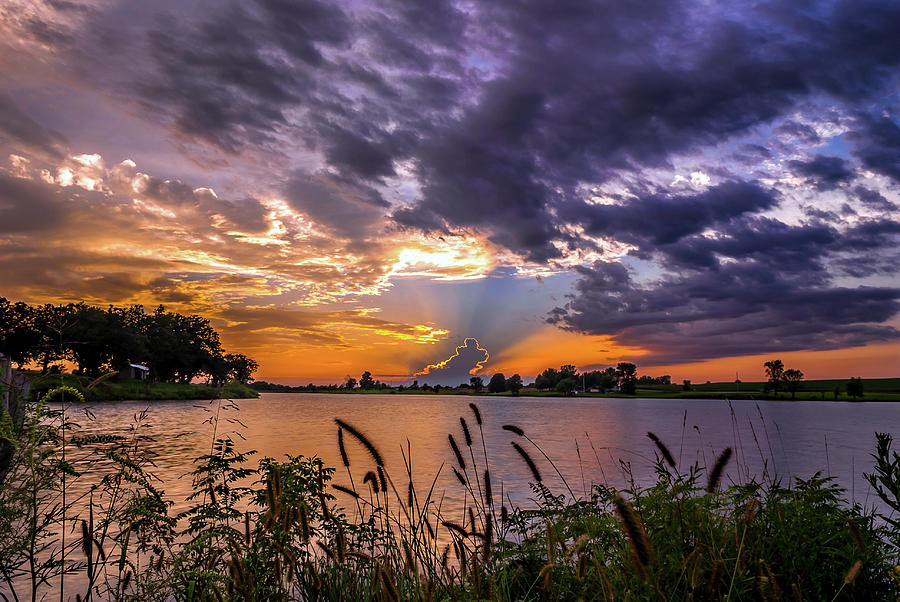 Sunset Photograph - County Lake Sunset #3 by Mark McDaniel