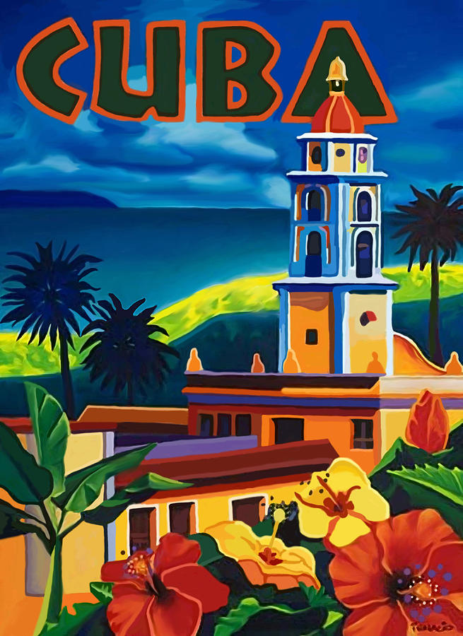 Flower Painting - Cuba #3 by Long Shot