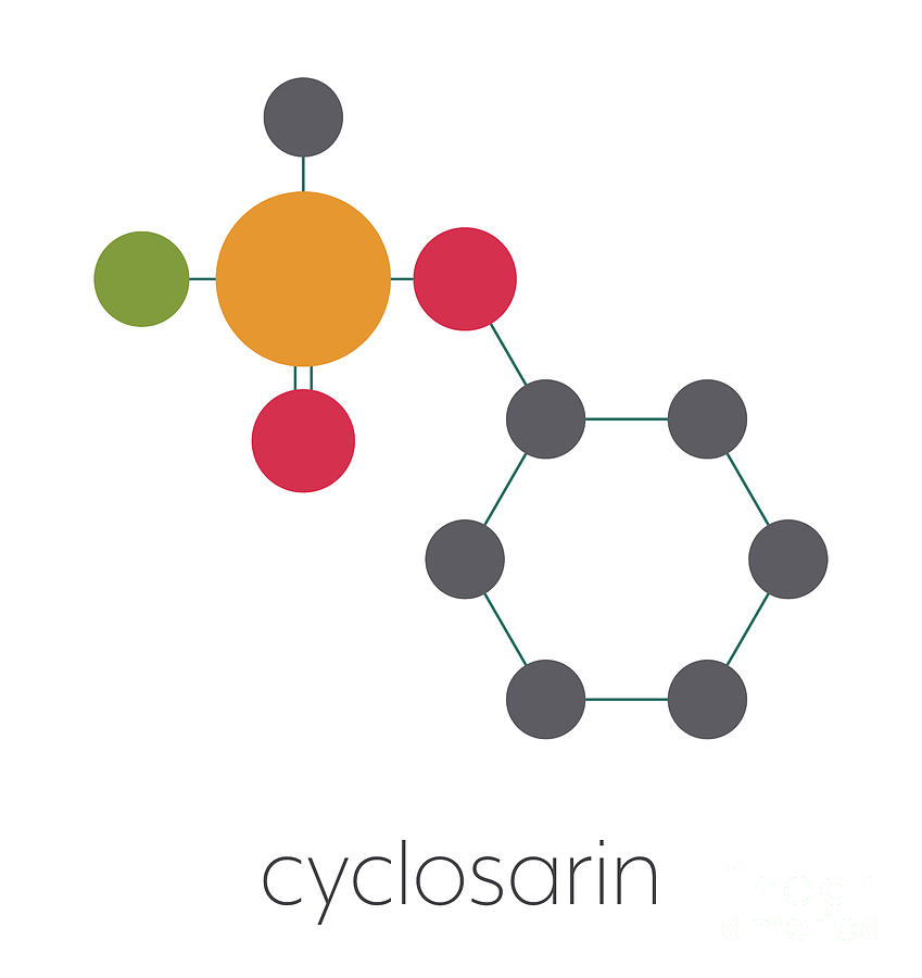 Cyclosarin Nerve Agent Molecule #3 Photograph by Molekuul/science Photo ...