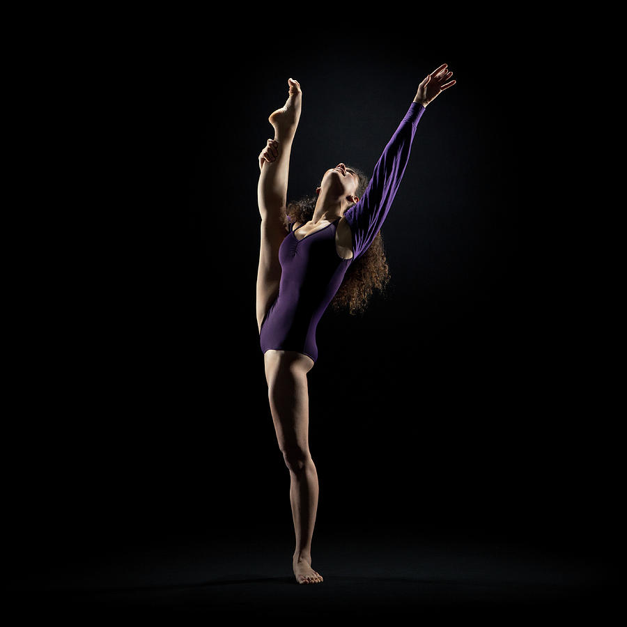 Dancer Pose On Black Background #3 Photograph by Zonecreative