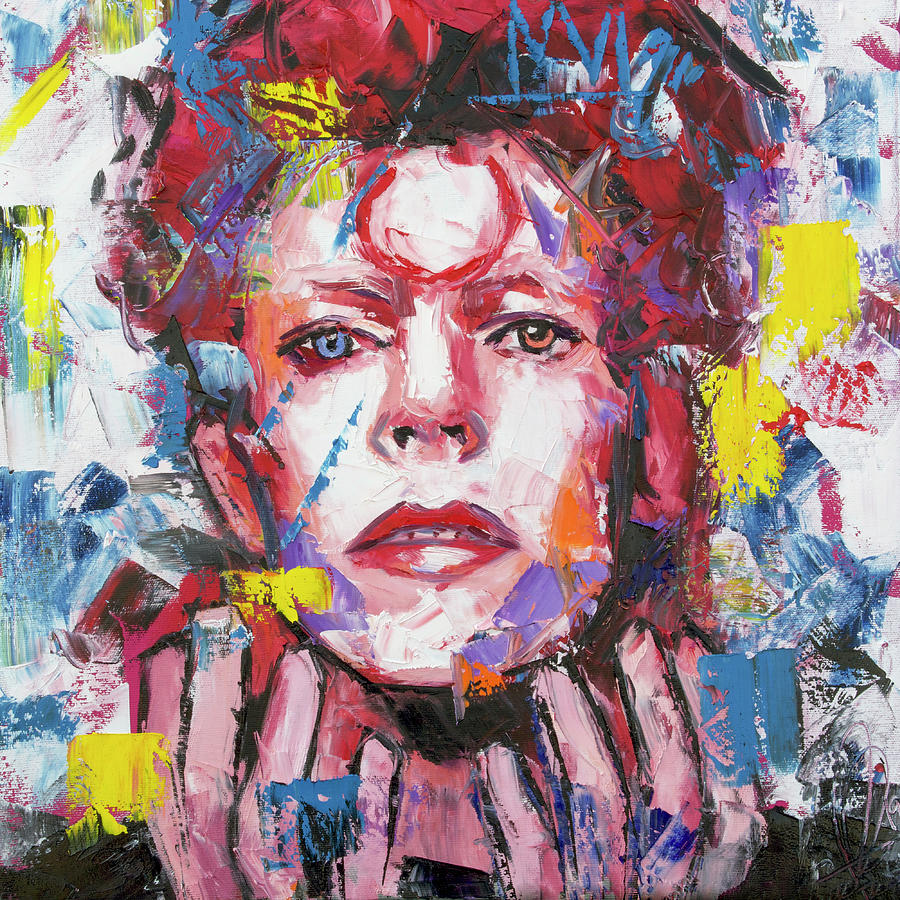 David Bowie V Painting by Richard Day