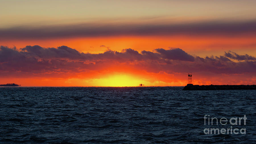 3 Degree Sunset Photograph by Joe Geraci