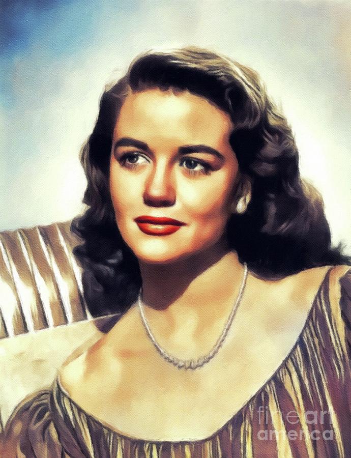 Dorothy Malone, Vintage Actress Painting by Esoterica Art Agency - Fine ...