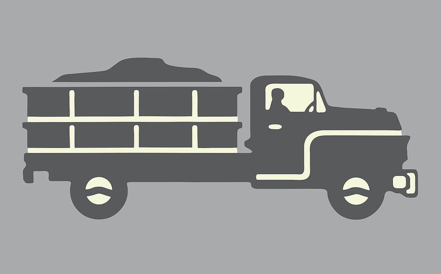 Transportation Drawing - Dump Truck #3 by CSA Images