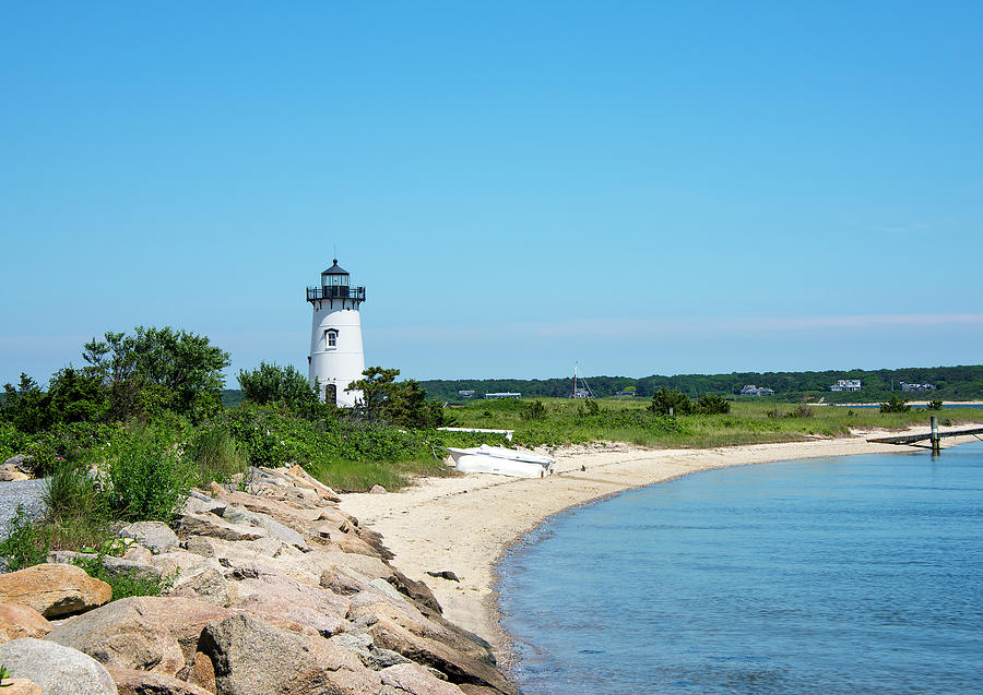 Martha's Vineyard Photograph - Edgartown Harbor Light - Marthas Vineyard by Brendan Reals Martha's Vineyard Photograph - Edgartown Harbor Light - Marthas Vineyard by Brendan Reals