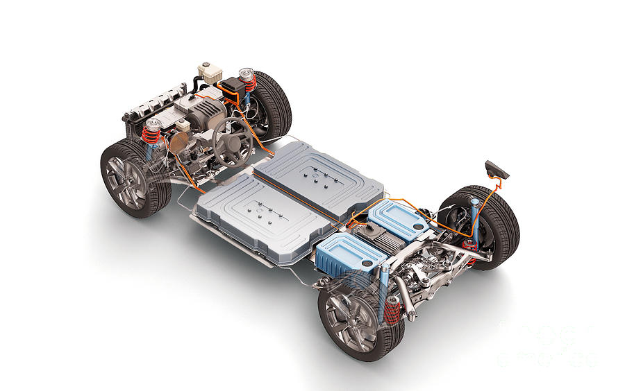 Electric Car Chassis #3 by Leonello Calvetti/science Photo Library