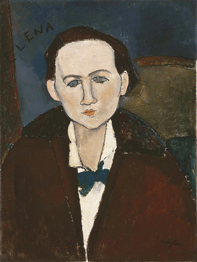 Amedeo Modigliani Painting - Elena Povolozky #3 by Amedeo Modigliani