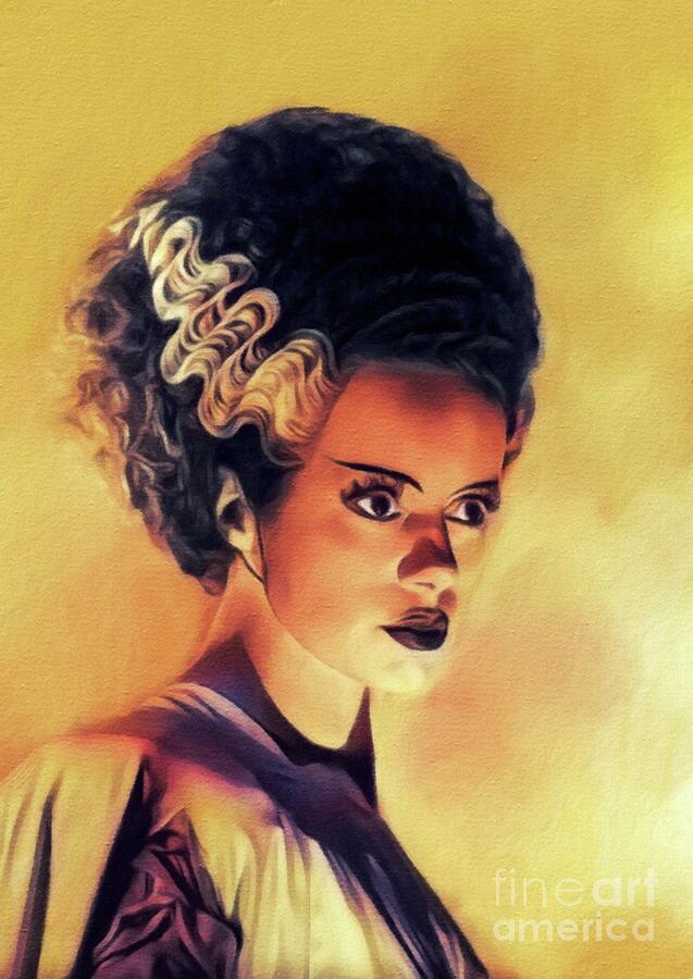 Elsa Lanchester, Bride of Frankenstein #3 Painting by Esoterica Art Agency