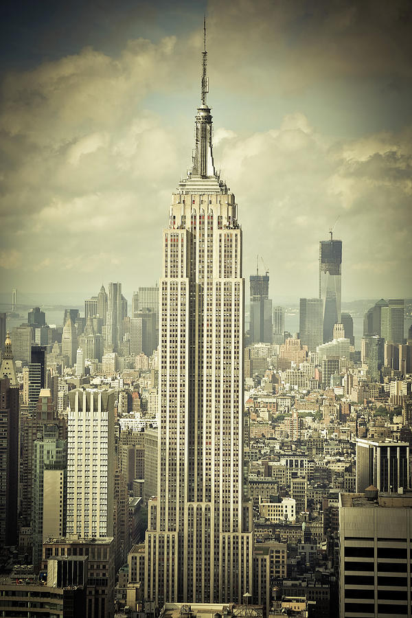 Empire State Building And Manhattan #3 Photograph by Onfokus