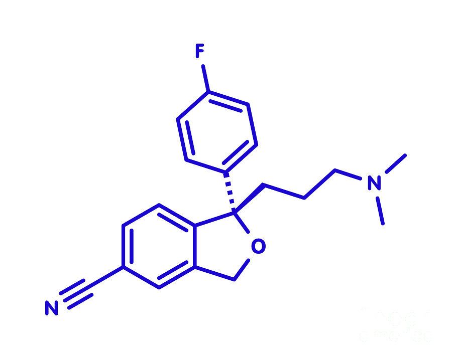 Escitalopram Antidepressant Drug #3 Photograph by Molekuul/science Photo Library