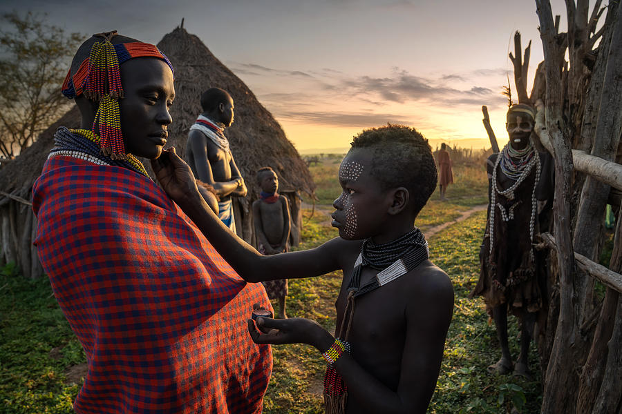 Ethiopian Karo Tribes #3 Photograph by Sarawut Intarob
