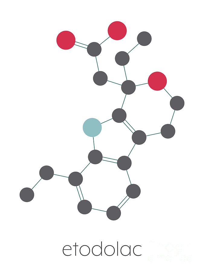 Etodolac Nsaid Drug Molecule #3 Photograph by Molekuul/science Photo Library