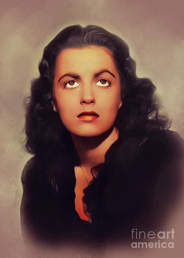Faith Domergue, Vintage Actress #3 Painting by Esoterica Art Agency