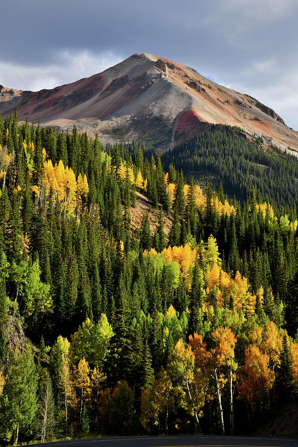 Fall Colors Beneath Red Mountain #3 Photograph by Ray Mathis