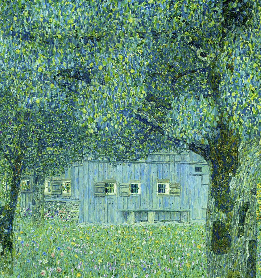 Gustav Klimt Painting - Farmhouse in Upper Austria #3 by Gustav Klimt
