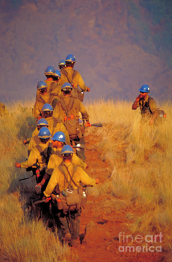 Axe Photograph - Firefighters #3 by Kari Greer/science Photo Library