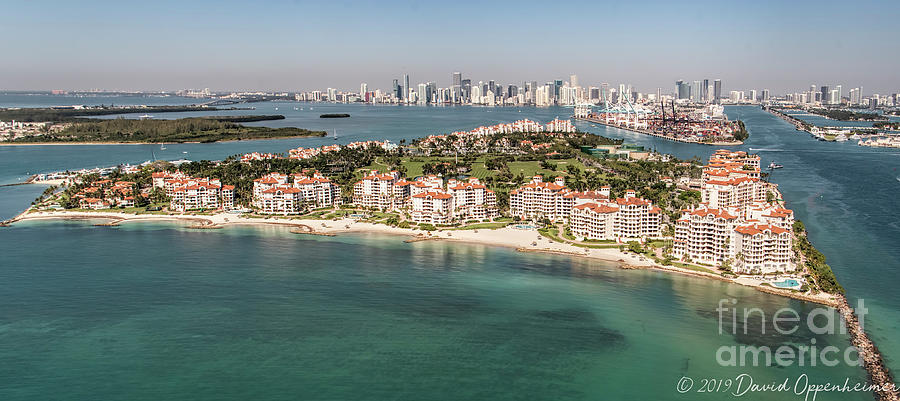 Fisher Island Club Aerial Photograph by David Oppenheimer
