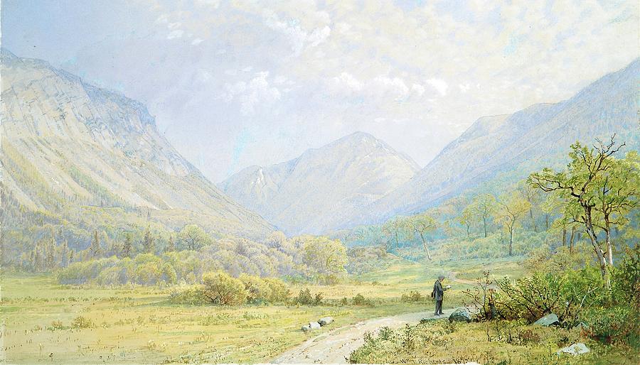 Mountain Painting - Franconia Notch, New Hampshire by William Trost Richards
