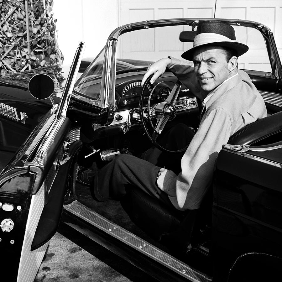 Frank Sinatra Photograph - Frank Sinatra In Tbird #3 by Frank Worth