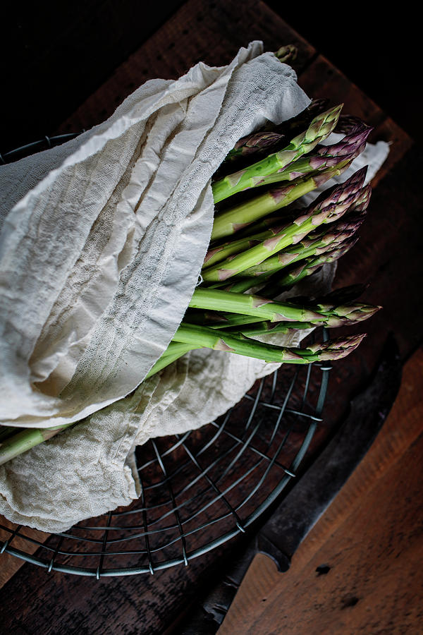 Fresh Green Asparagus #3 Photograph by Nailia Schwarz