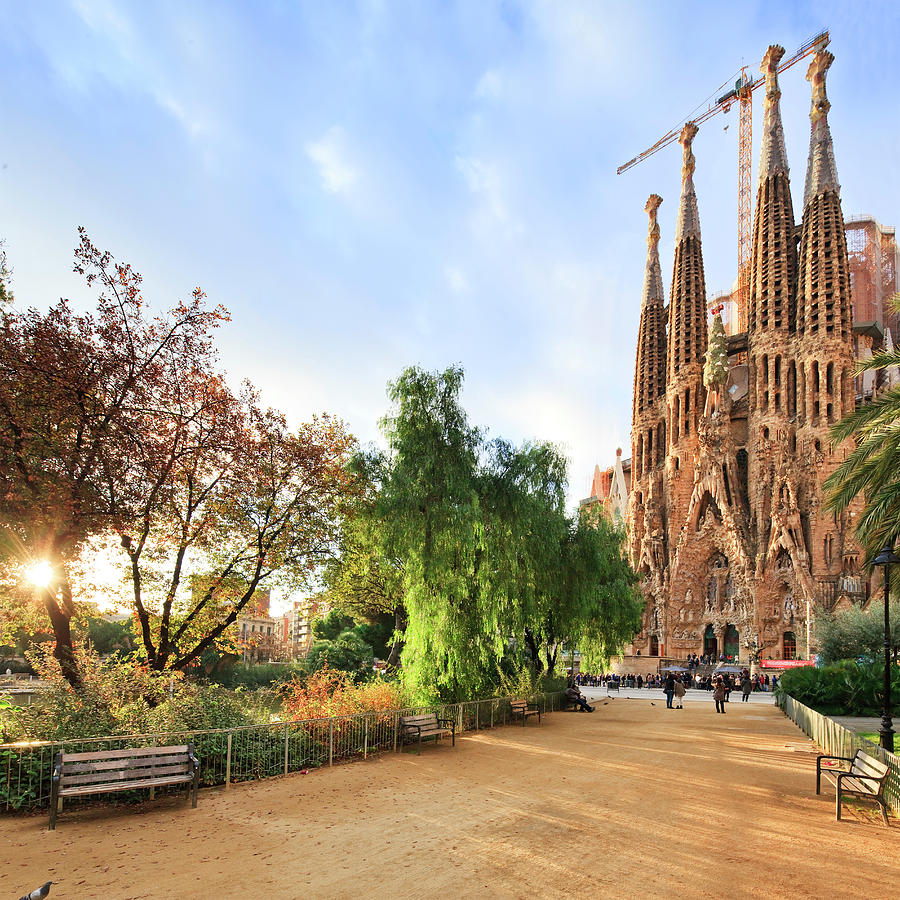 Gaudi Church, Barcelona, Spain #3 Digital Art by Luigi Vaccarella