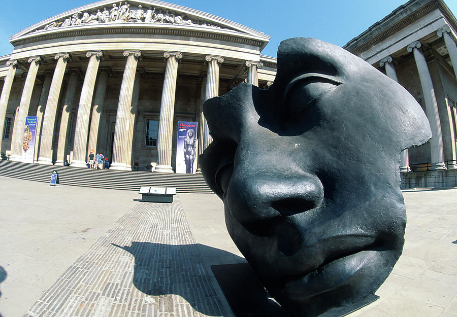 Giant Face At British Museum Photograph