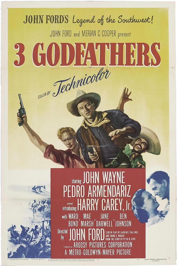 Movie Poster Photograph - 3 Godfathers -1948-. by Album