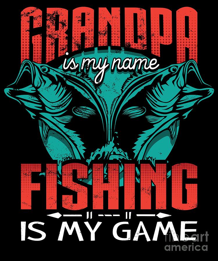 Multicolor 18x18 Visit Best Funny Bass & Ice Fishing Dad Collection Papa is My Name Fishing is My Game Funny Best Grandpa Throw Pillow 