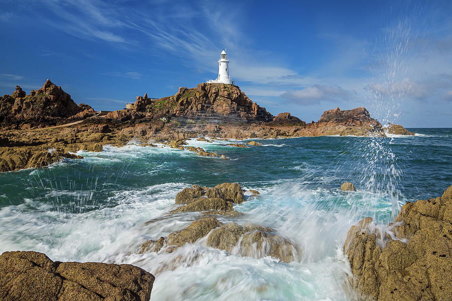 Beach, Island Of Jersey, Great Britain Digital Art by Reinhard Schmid -  Pixels